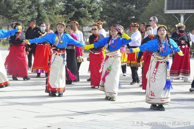 YY易游體育：高原丁香飄香夏都鍋莊歡騰——西寧中心廣場(chǎng)千人健身鍋莊舞快閃活動(dòng)活力上演(圖5)